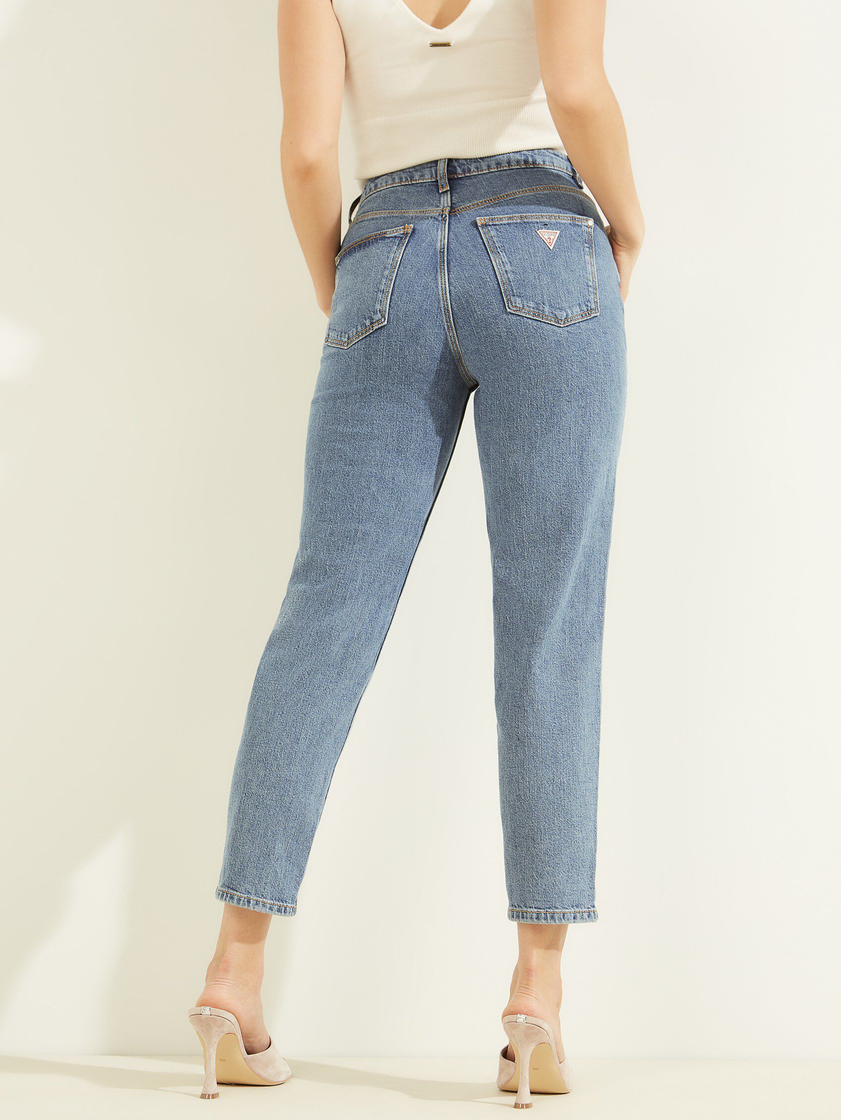 Shop GUESS Online Mom Fit Denim Pant