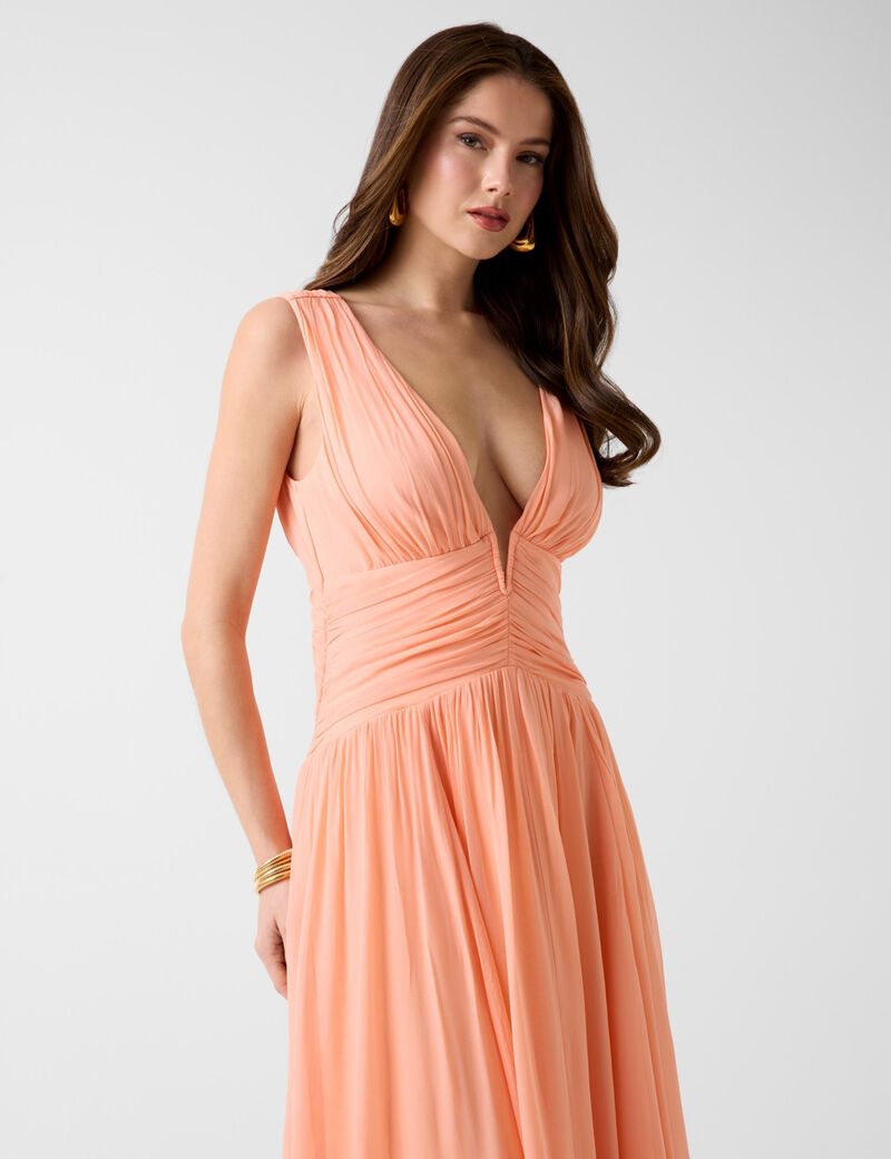 guess marciano viscose long dress