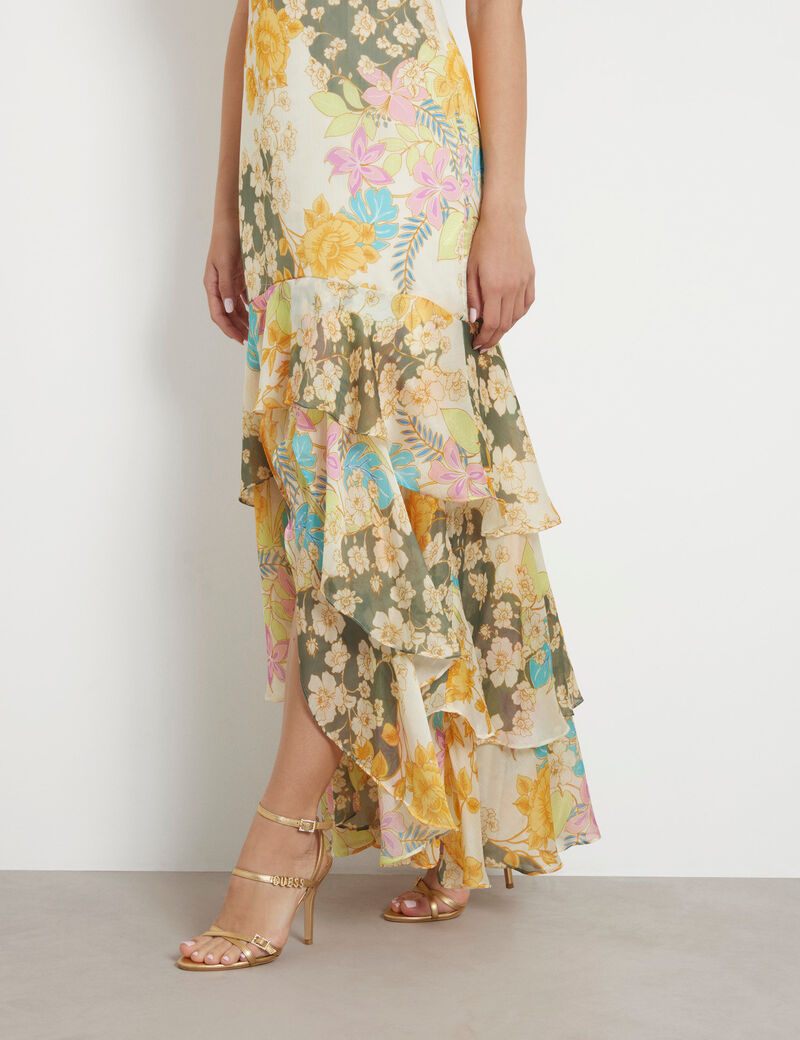 Floral print long dress