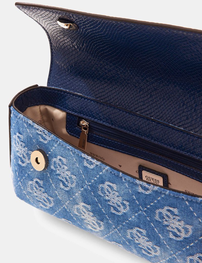 Dovie Denim Shoulder  Bag