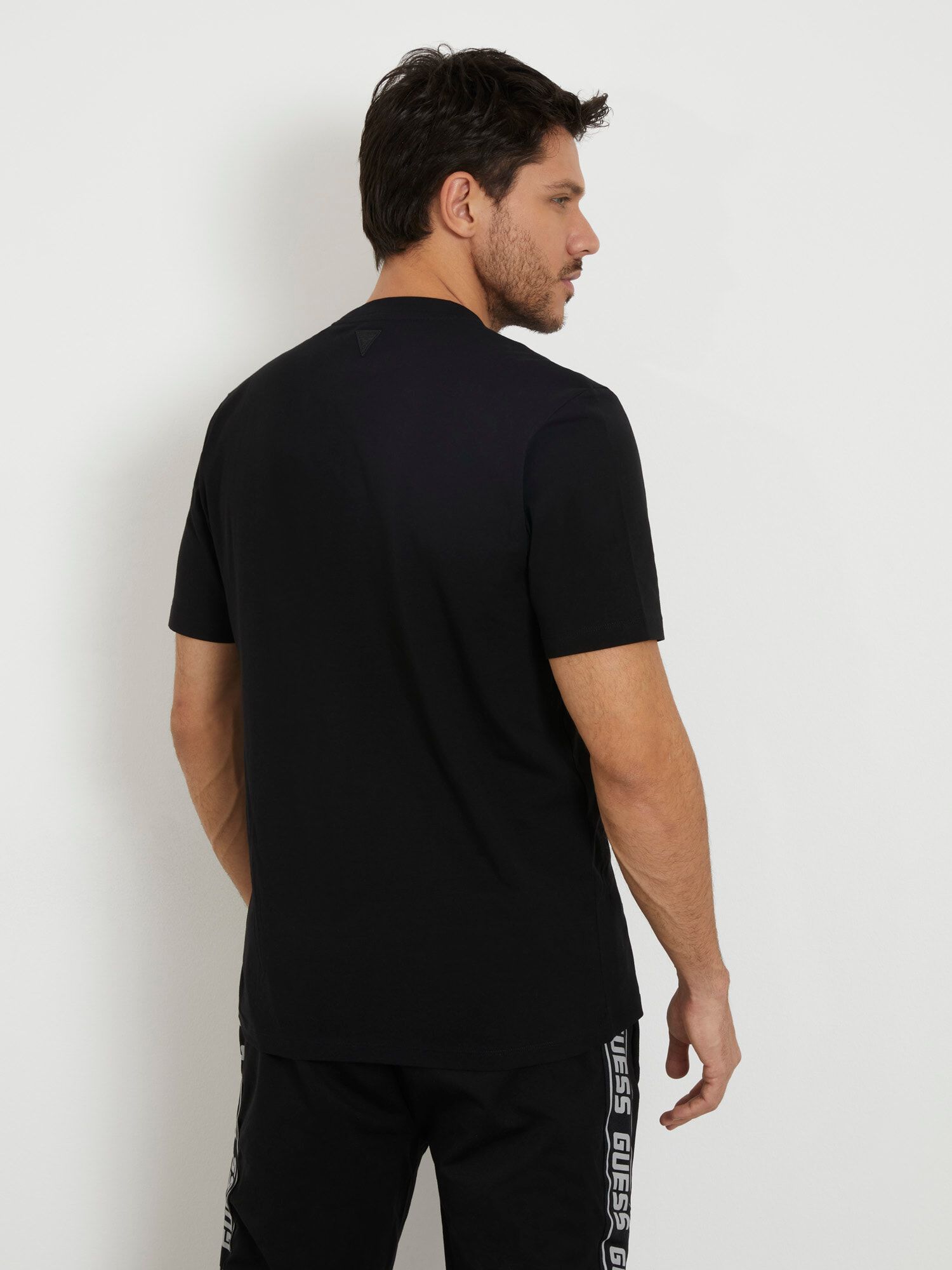 Guess black and white t shirt top