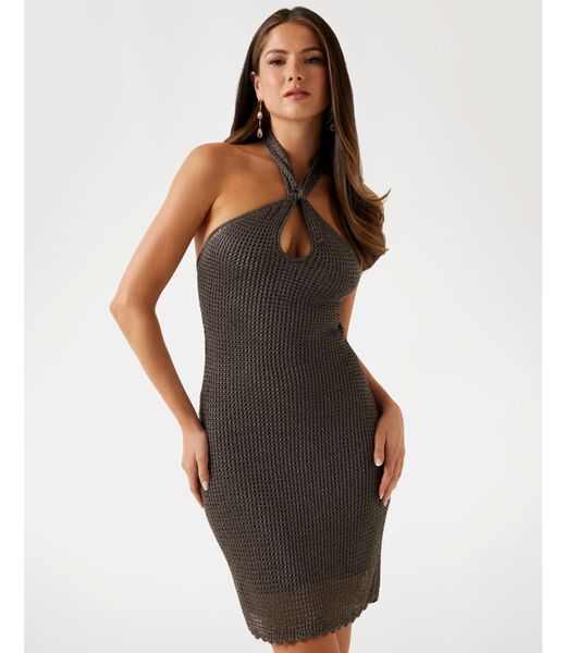 Sl Mn Open Bk Minka Lurex Drs