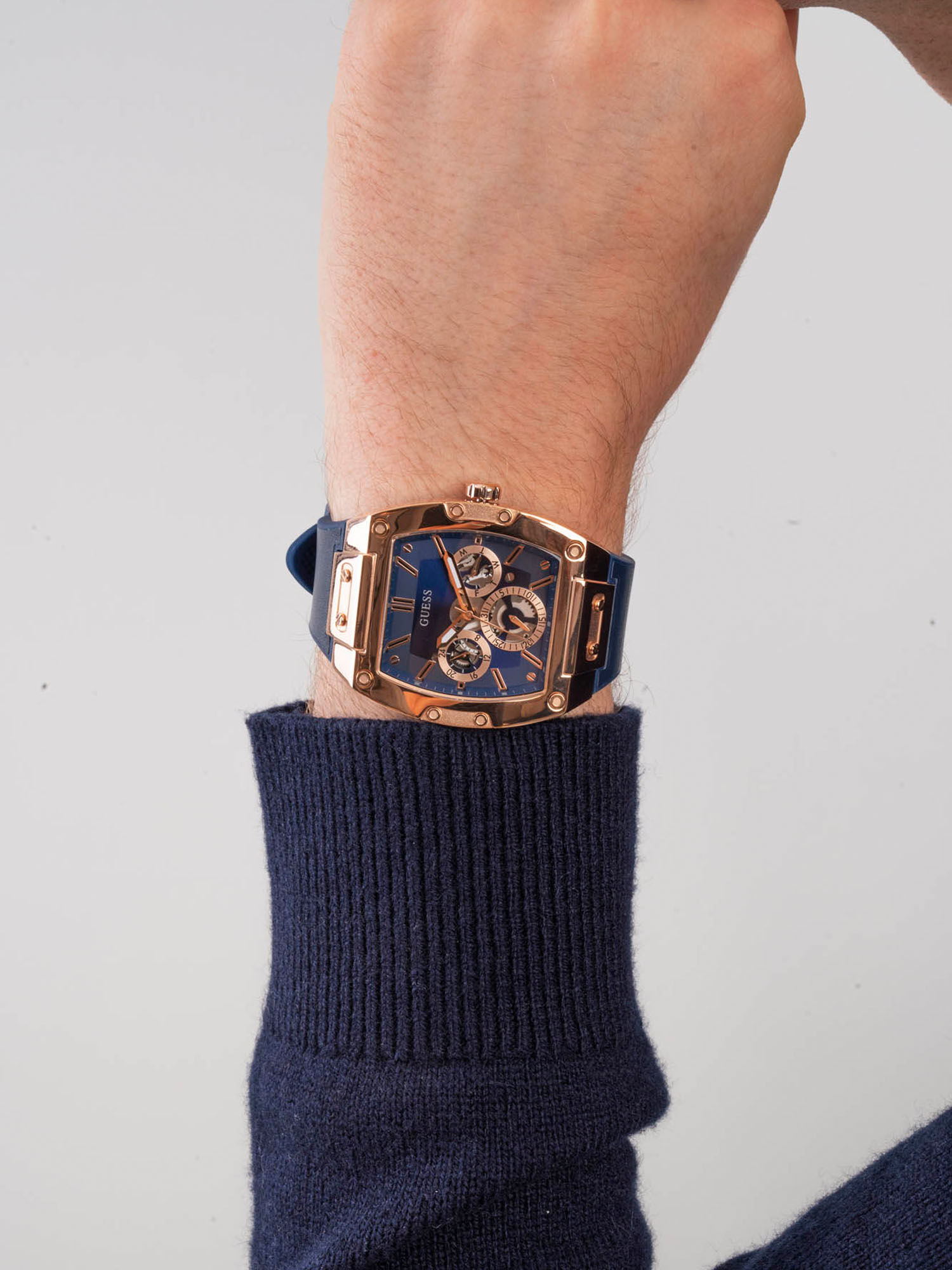 Guess blue gold watch 2025