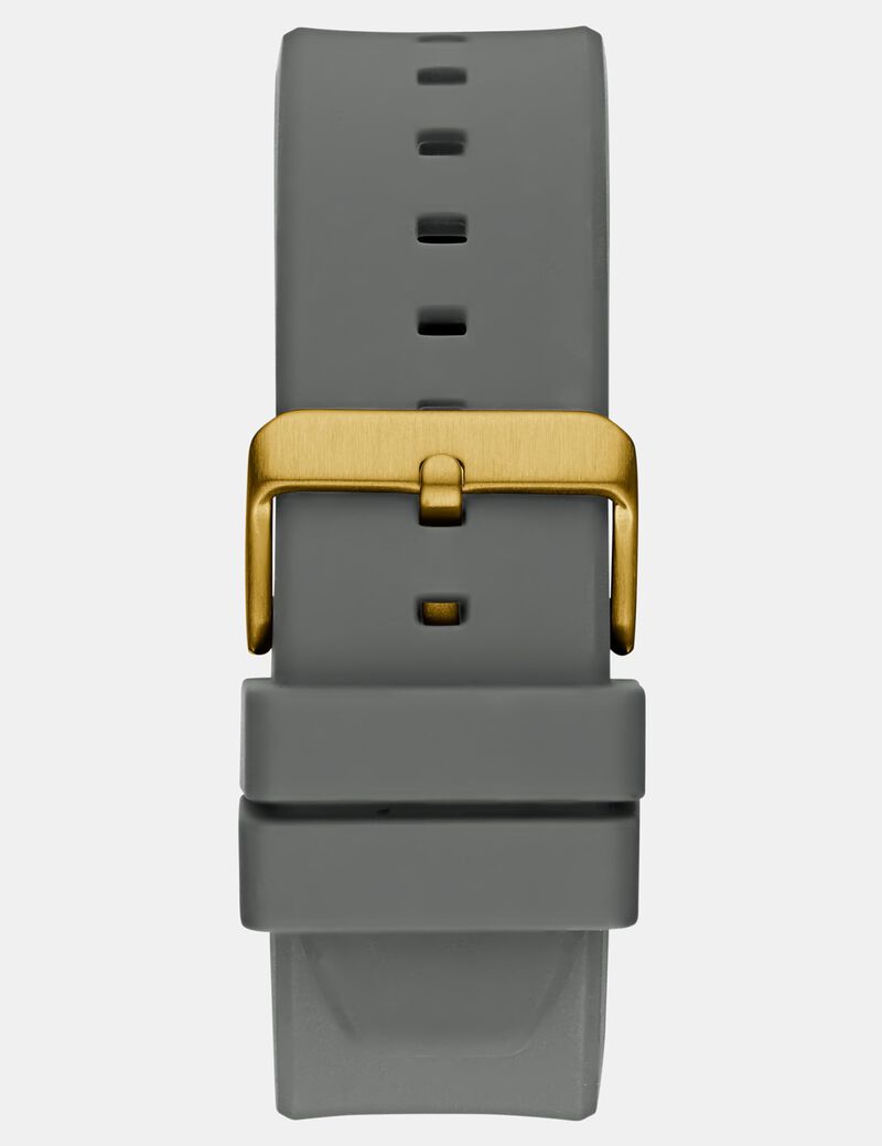 Mens Gray Gold Tone Multi-function Watch
