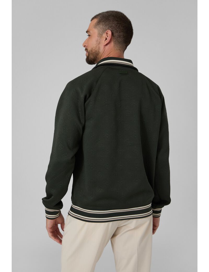 guess full zip sweatshirt