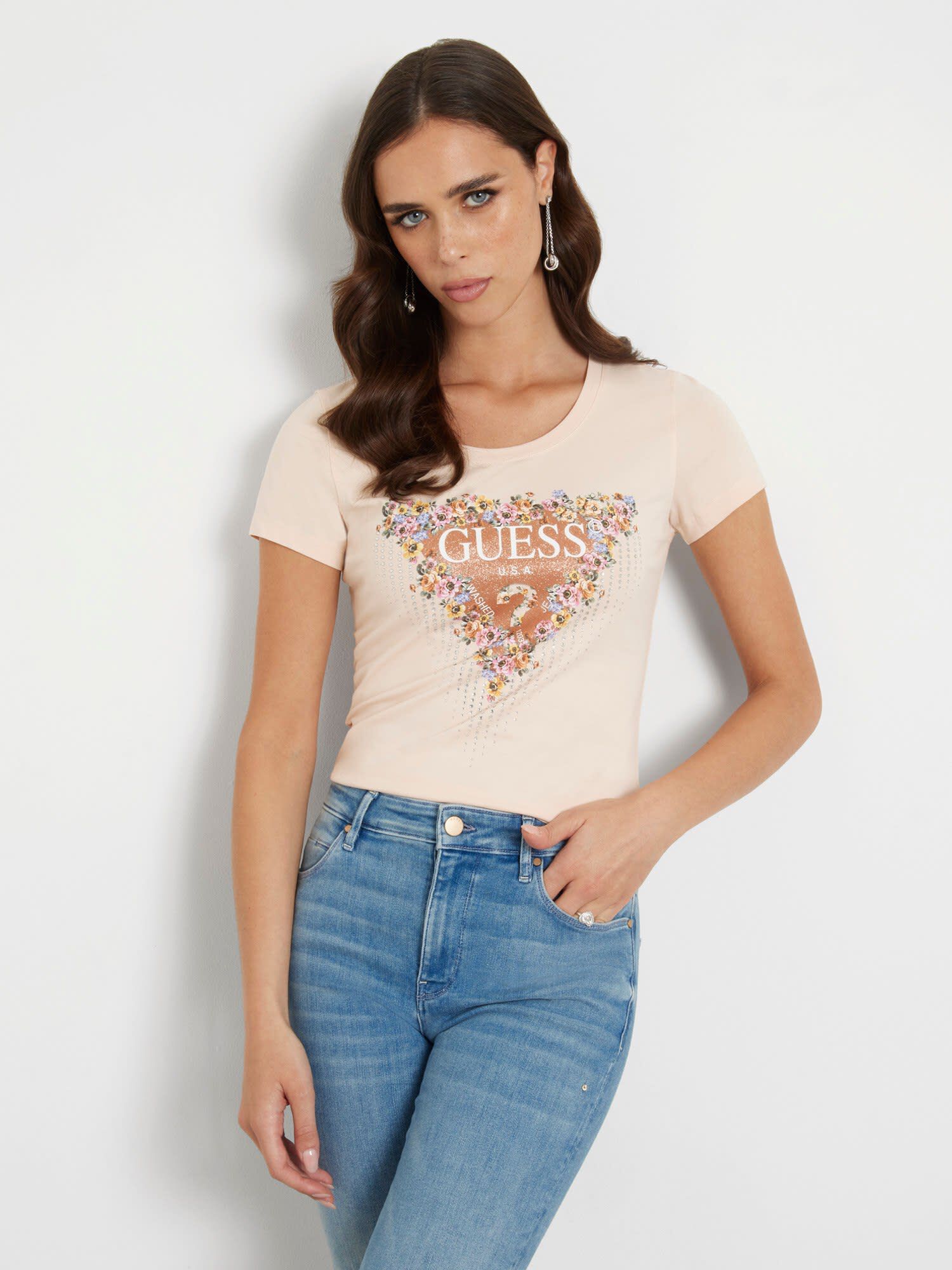 Guess flower shirt on sale