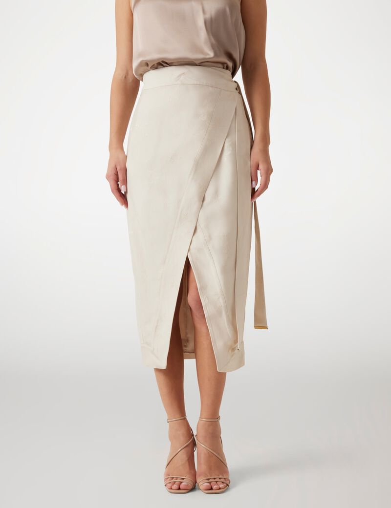 تنورة مارسيانو ميدي ملفوفة من الجاكار