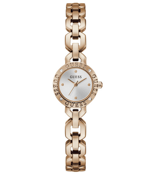 Ladies Rose Gold Tone Round Analog Watch