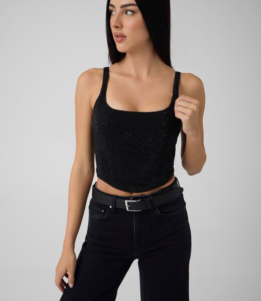 جيس denim bustier
