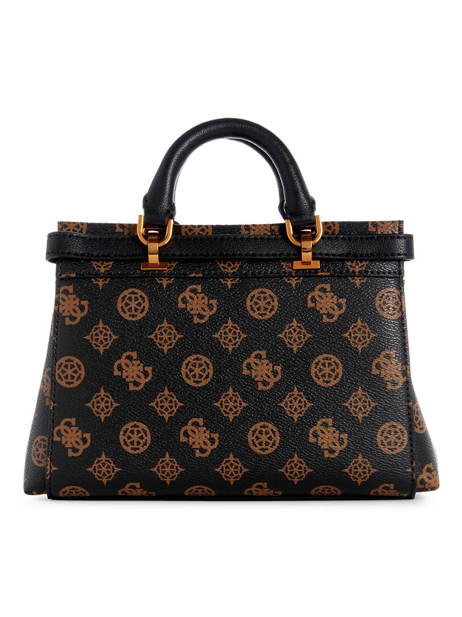 Shop GUESS Online Meridian logo mini handbag