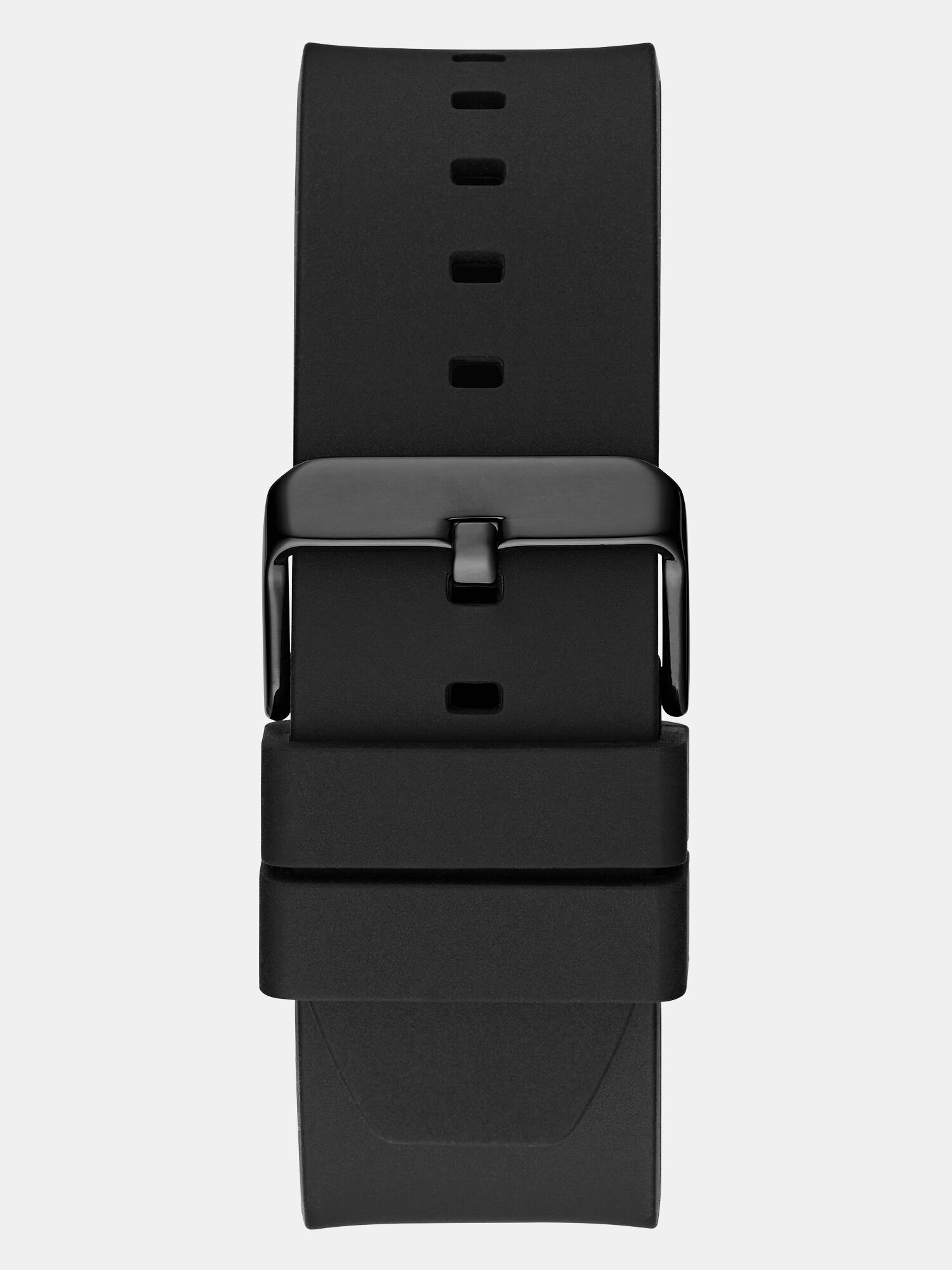 Guess black leather watch clearance