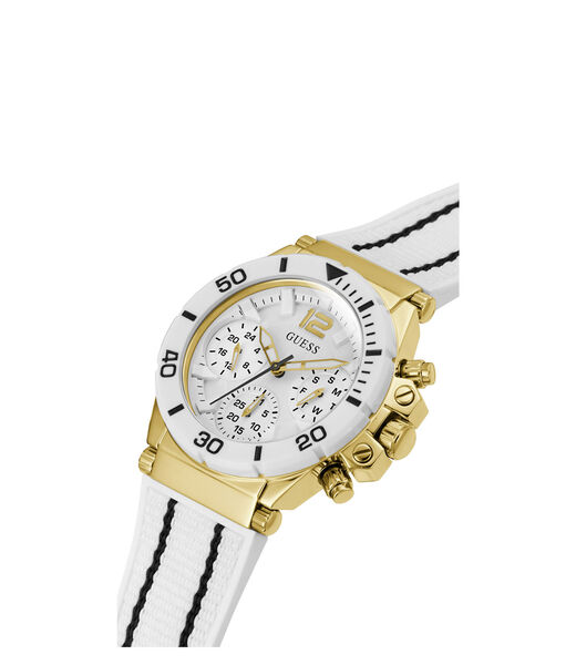 White And Gold Multifunction Watch