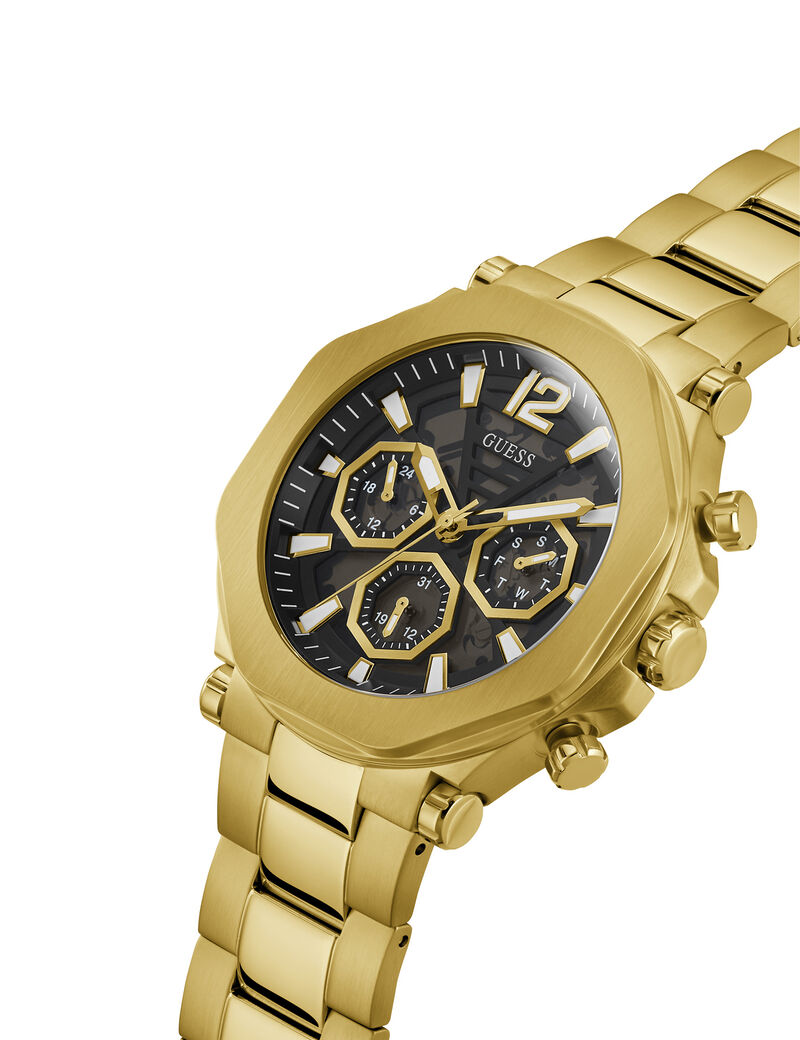 Gold Tone Multi-function Watch