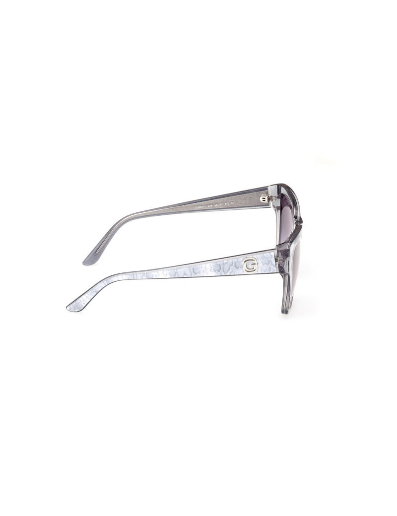 Square gradient grey smoke sunglasses