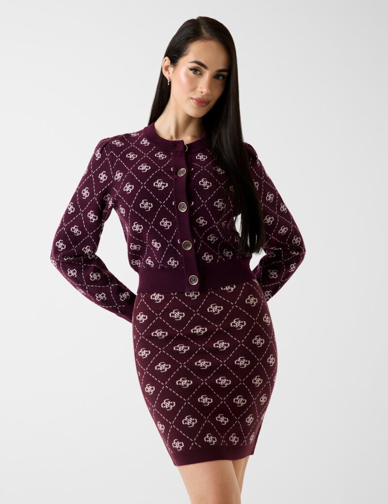 كارديجان من مزيج الصوف بشعار 4G