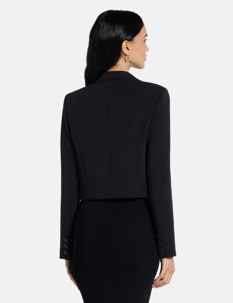 Flannel cropped  blazer