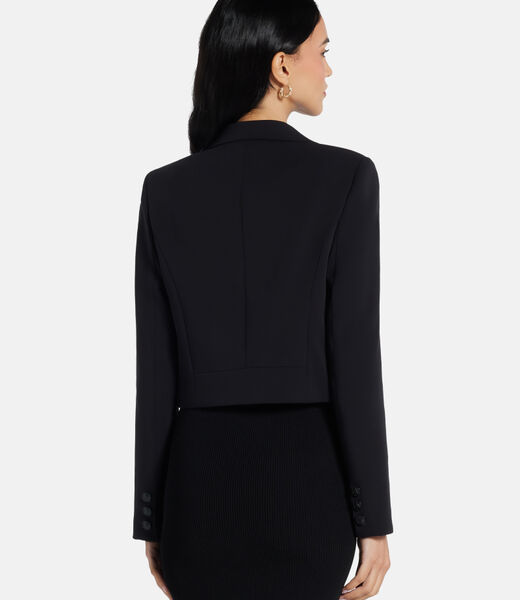 Flannel cropped  blazer