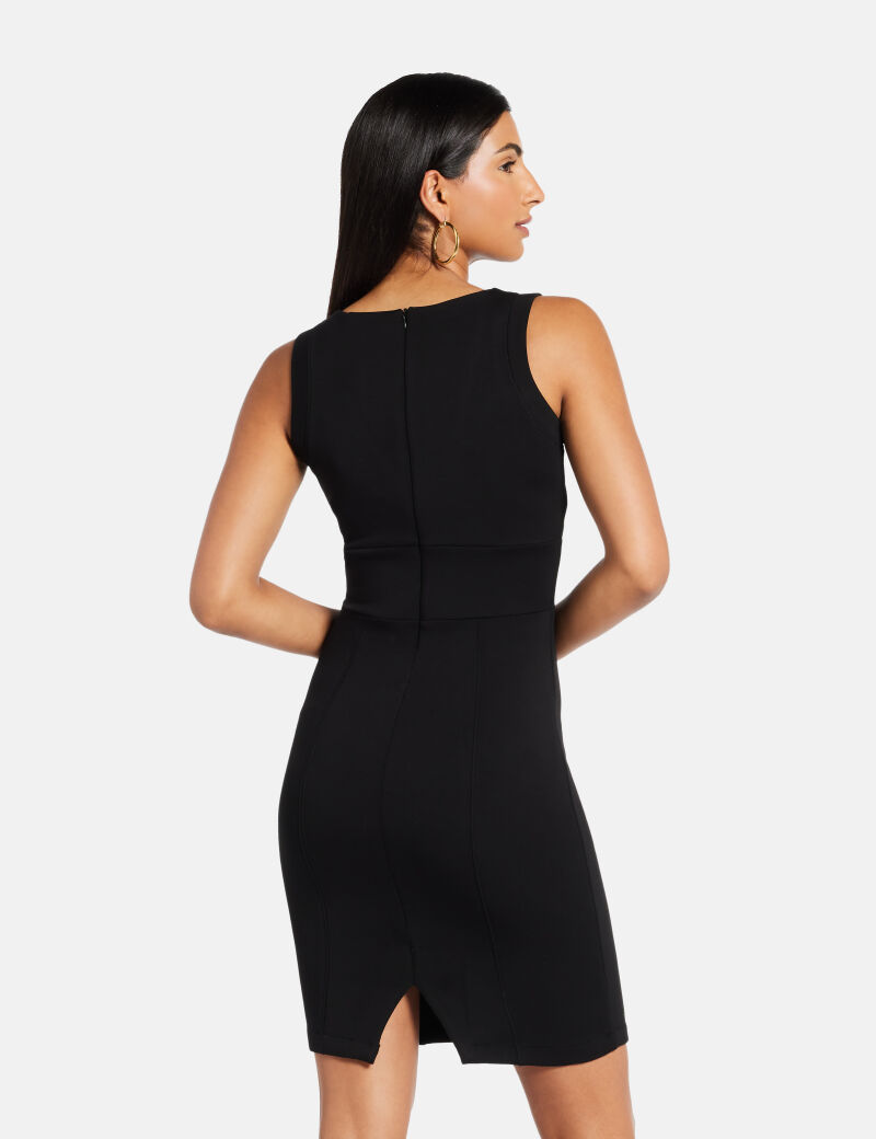 Scuba bodycon mini dress