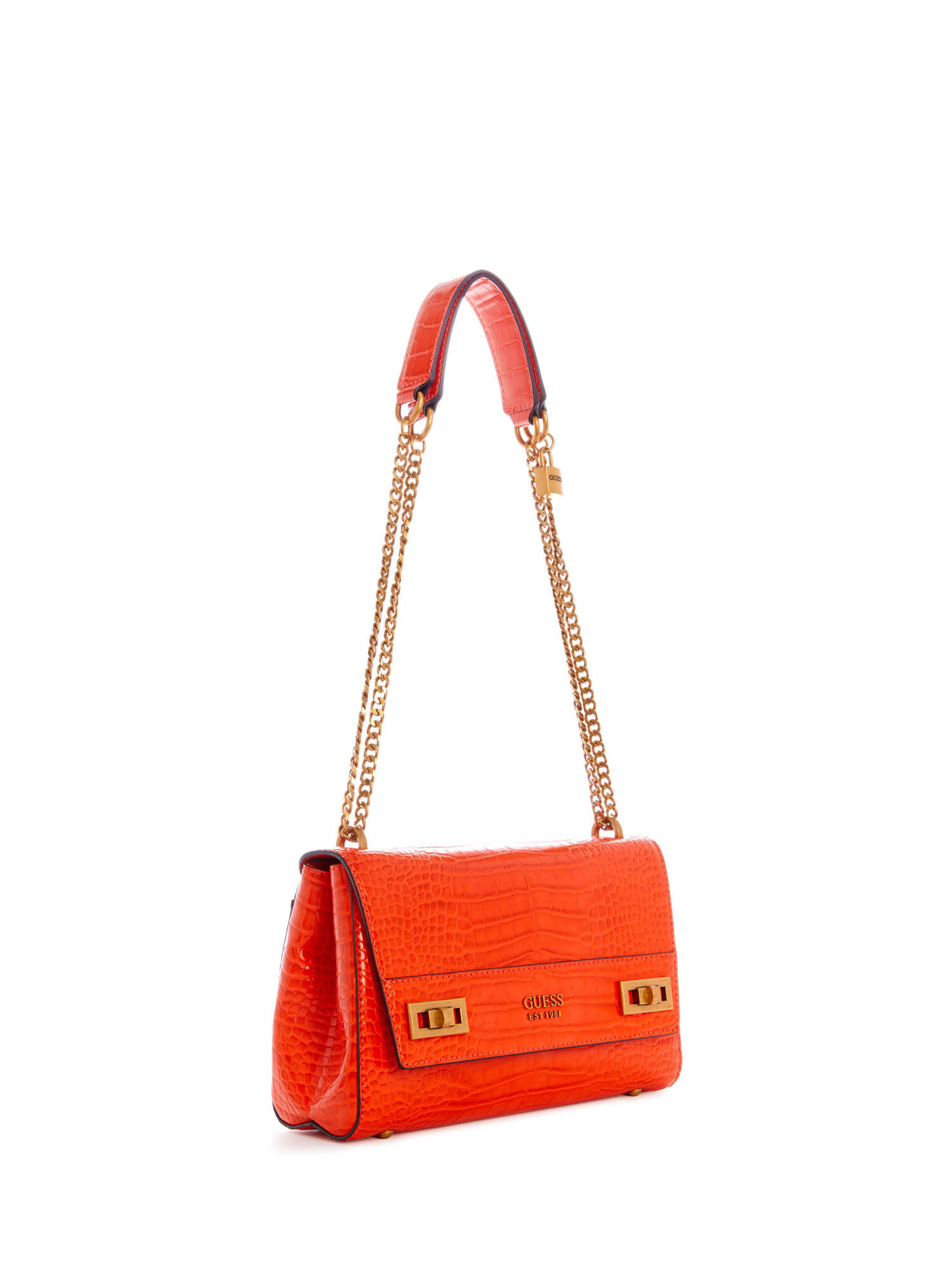 Guess croc shoulder bag sales