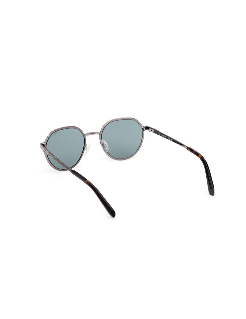 Round blue sunglasses