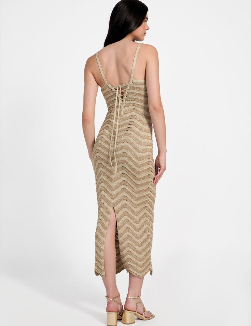 Chevron bodycon maxi dress