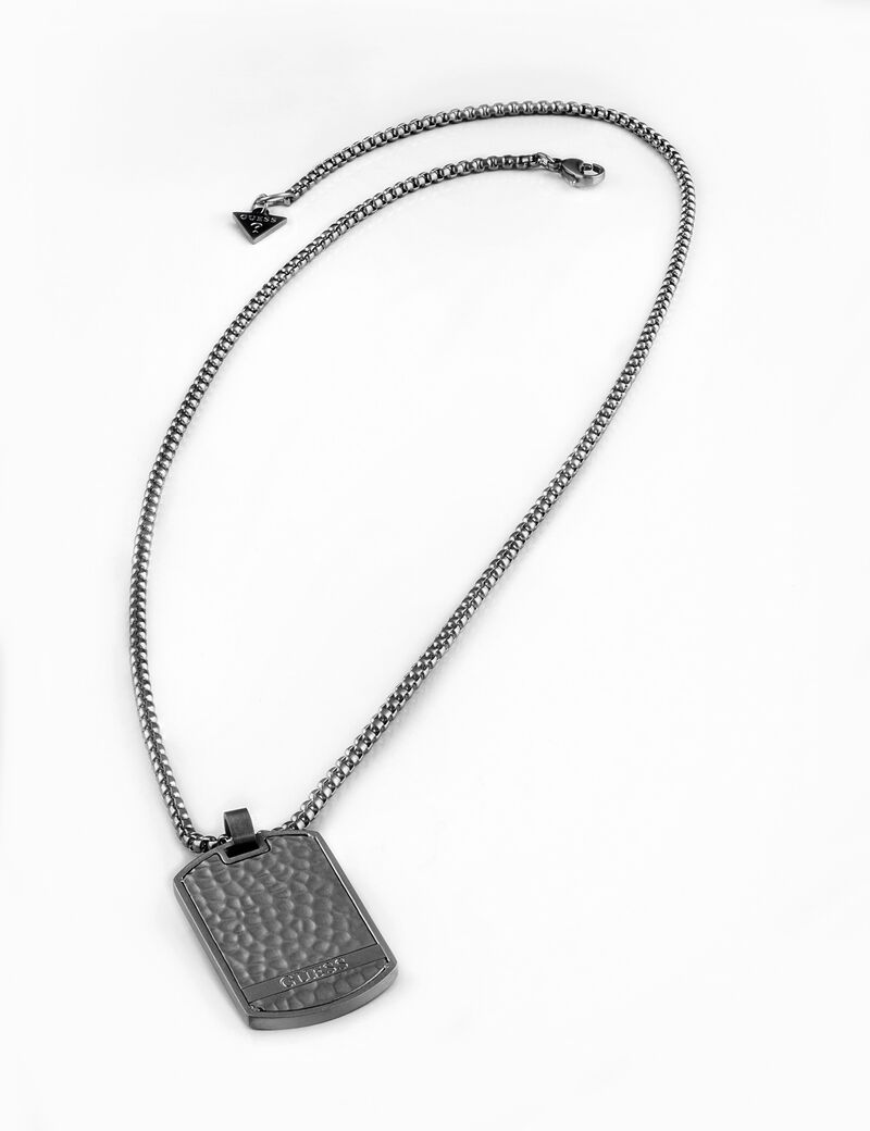 Guess Hero Dog Tag Necklace