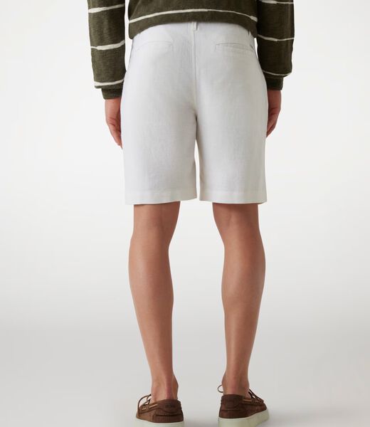 Linen-blend shorts