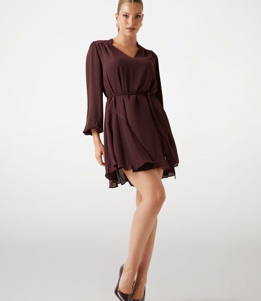 Flowing flounced dress