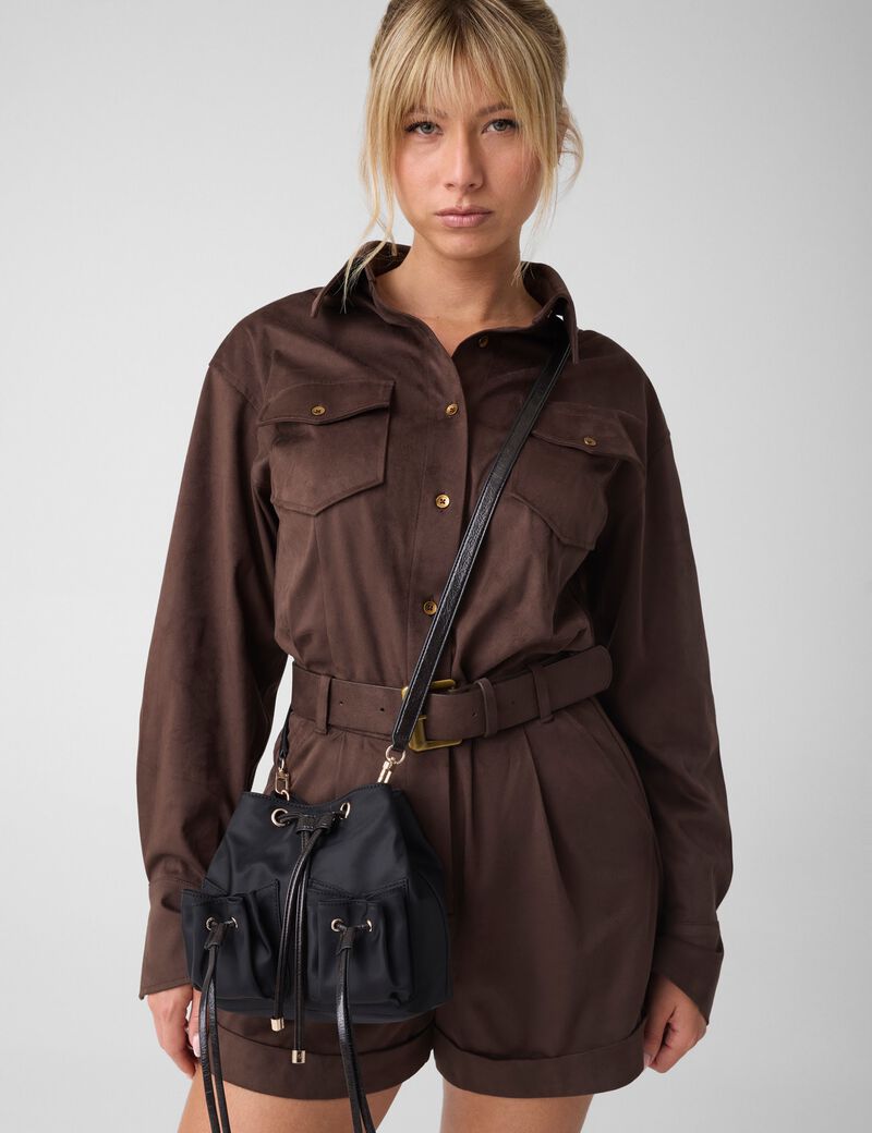 guess theodora bucket bag