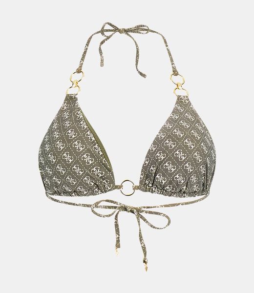 4G Logo triangle bikini top
