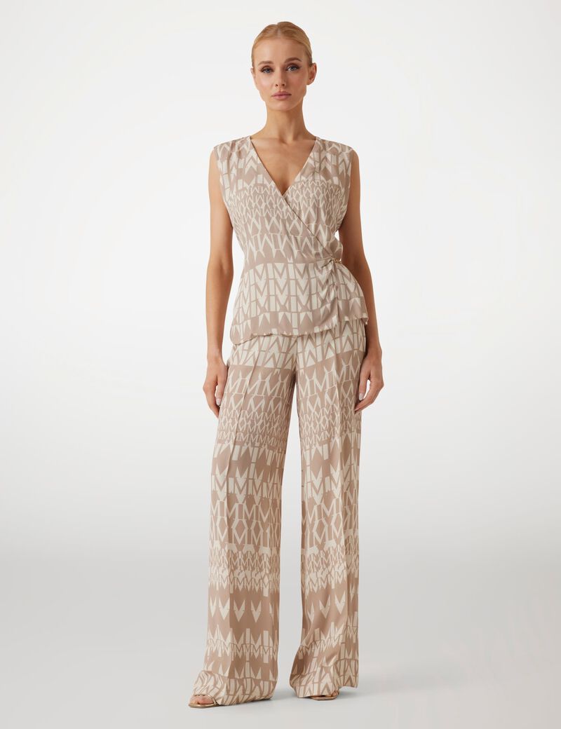 Marciano logo crepon pants