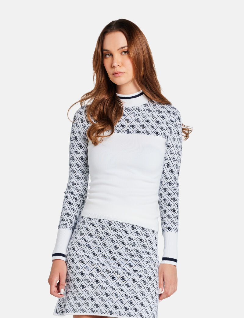 Wool-blend logo sweater