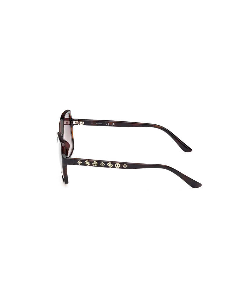 Injected Sun Glasses F Dark Havana Gradient Brown