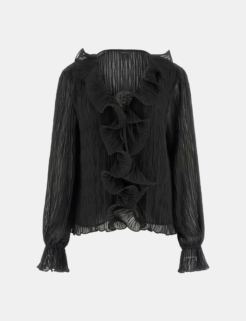 Chiffon ruffle blouse