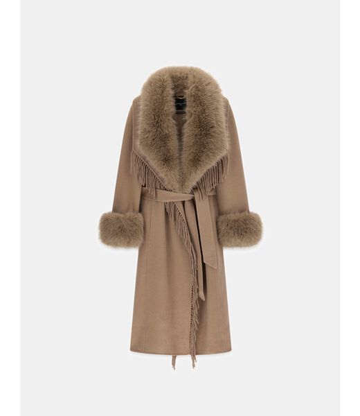 جيس marciano fringed coat