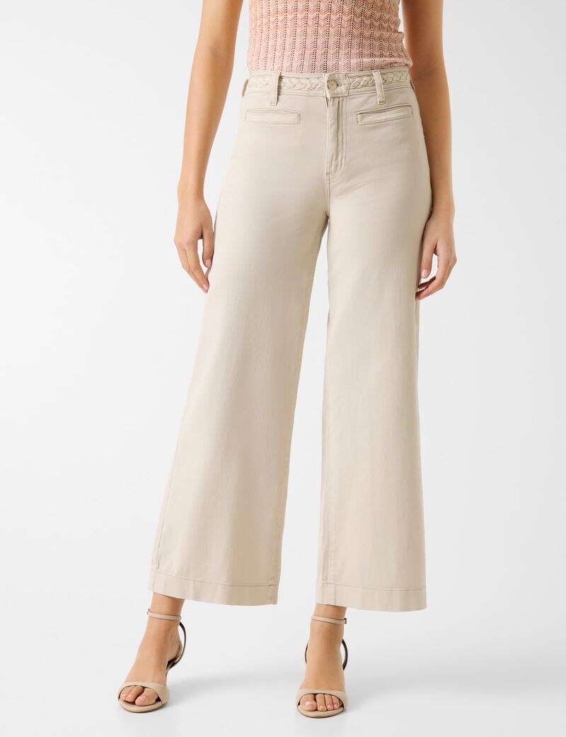 ZOYA CROP LEG BRAIDED