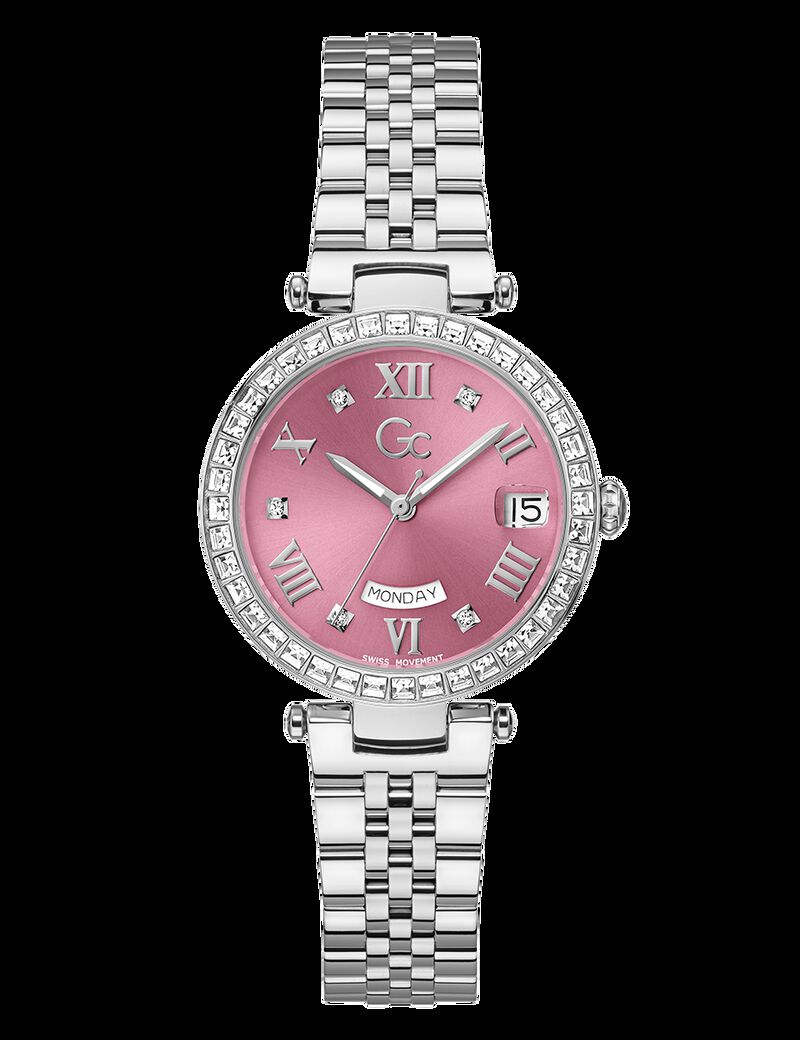 Gc Flair Crystal mid size metal watch