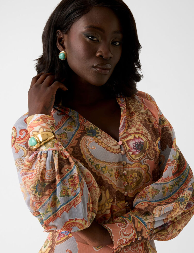 Paisley print dress&nbsp;