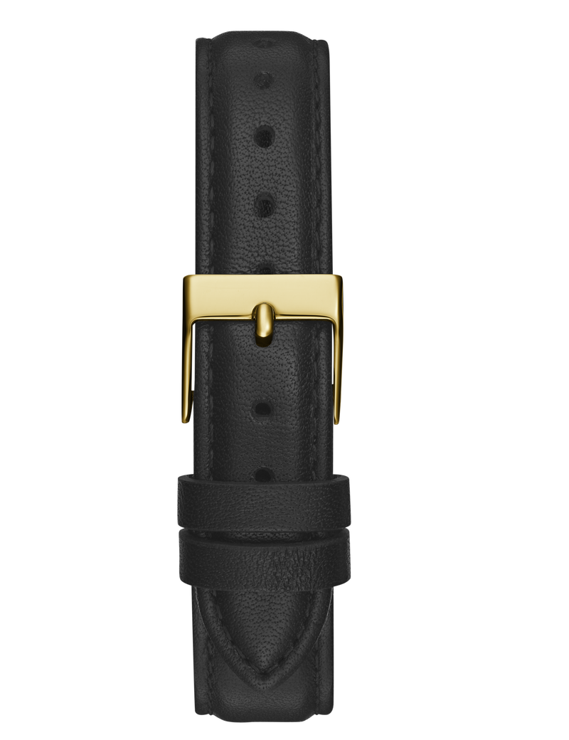 Ladies Black Gold Tone Analog Watch