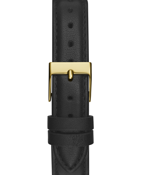 Ladies Black Gold Tone Analog Watch