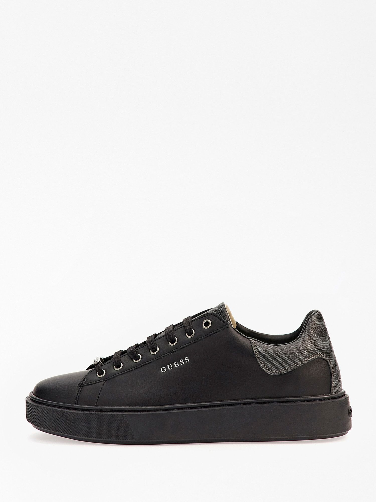 Shop GUESS Online Real Leather Vice Sneakers