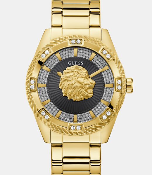Mens Gold Tone Analog Watch