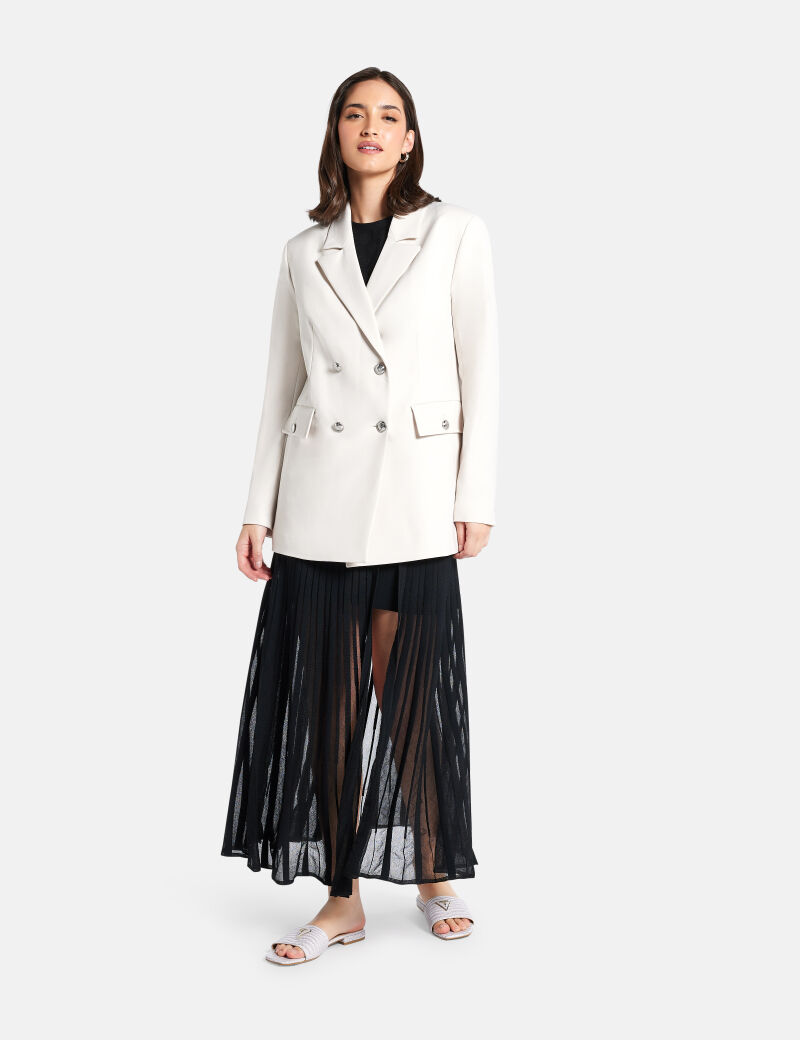 سترة مزدوجة الصدر مصممة