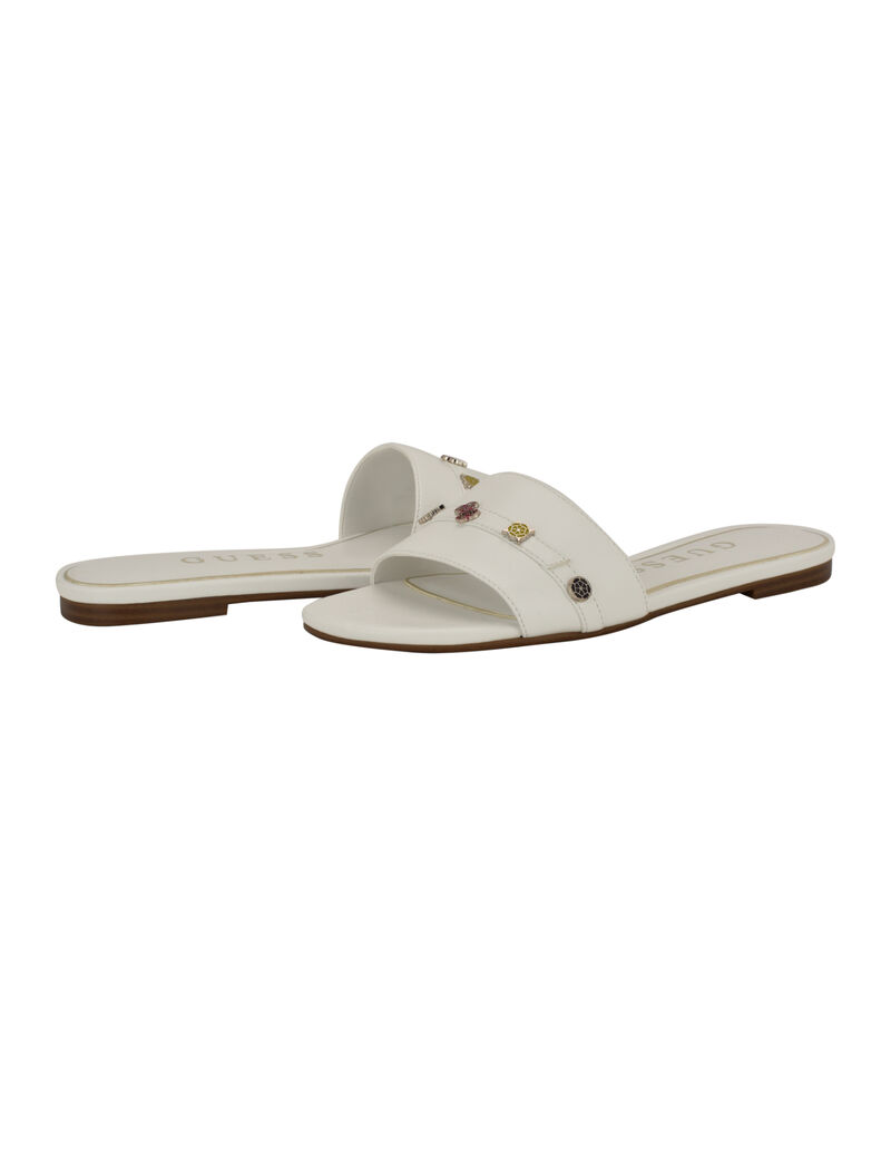 Tasam logo slide flat sandal