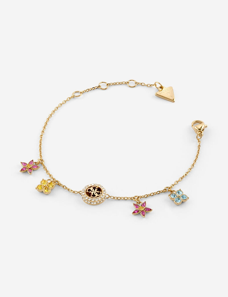 Flower charms bracelet