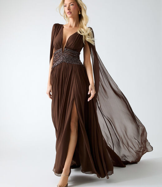 Marciano pleated maxi dress