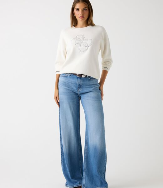 Studded logo sweater