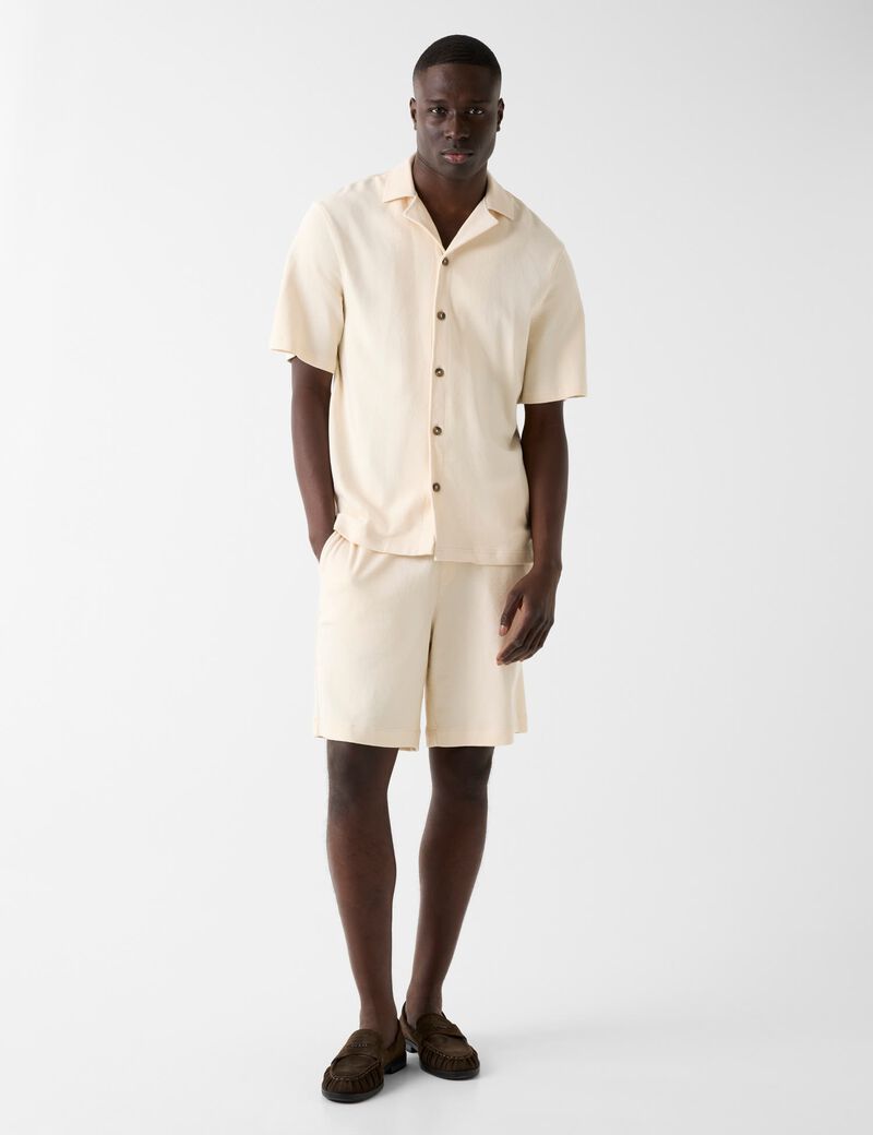 guess knitted bowling shirt