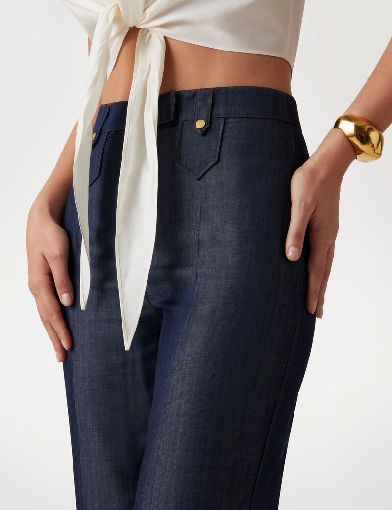 بنطال جينز مارسيانو بقصة واسعة