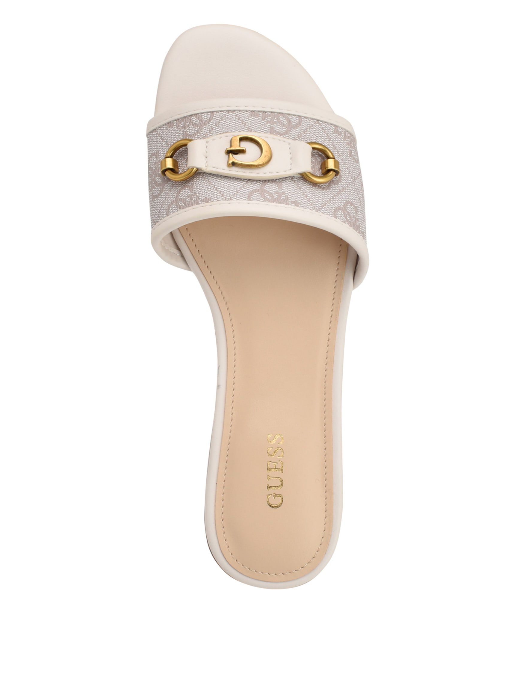 Guess gold flip flops outlet